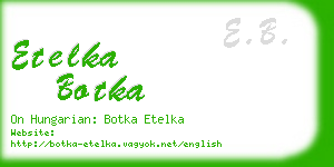 etelka botka business card